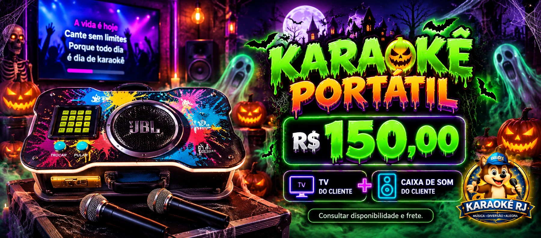Aluguel Karaoke Portátil